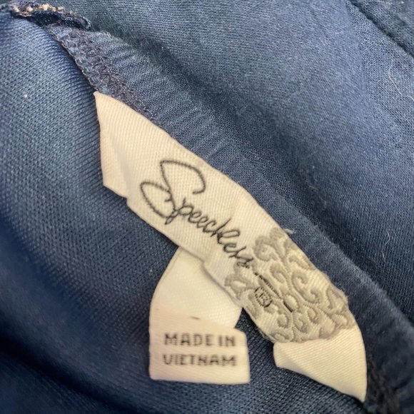 Speechless Blue White Embroidered Mini Dress 3 - Picture 6 of 6